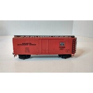 VTG HO Scale Burlington Refrigerator Express 67170 AHM Red Box Freight Train Car